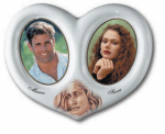 Personalized Photo Heart Shape Ceramic Plaques - View 3