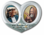 Personalized Photo Heart Shape Ceramic Plaques - View 4
