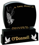 cross with praying hands and wheat o donnell headstone gravestone prices for graves